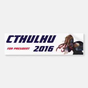 "Cthulhu voor president 2016" Bumpersticker