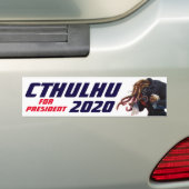 "Cthulhu voor President 20XX" Bumpersticker (Op auto)
