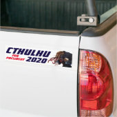 "Cthulhu voor President 20XX" Bumpersticker (Op Truck)