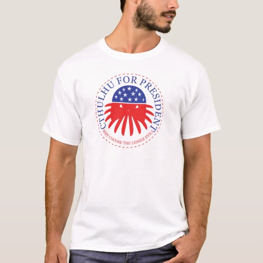 CTHULHU VOOR PRESIDENT T-SHIRT (Voorkant)