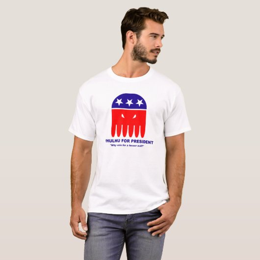 Cthulhu voor President T-shirt (Voorkant volledig)
