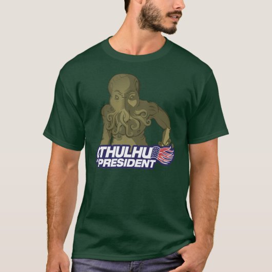 Cthulhu voor President T-Shirt (Voorkant)