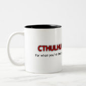 Cthulhu voor President Tweekleurige Koffiemok (Links)