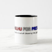 Cthulhu voor President Tweekleurige Koffiemok (Center)