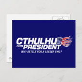 cthulhu voor president - waarom een minder groot e briefkaart (Voorkant / Achterkant)