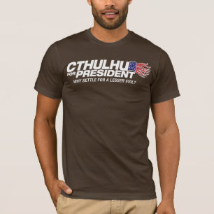 cthulhu voor president - waarom een minder groot e t-shirt