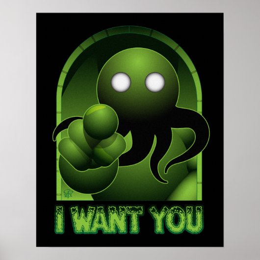 Cthulhu wil je Poster (Voorkant)