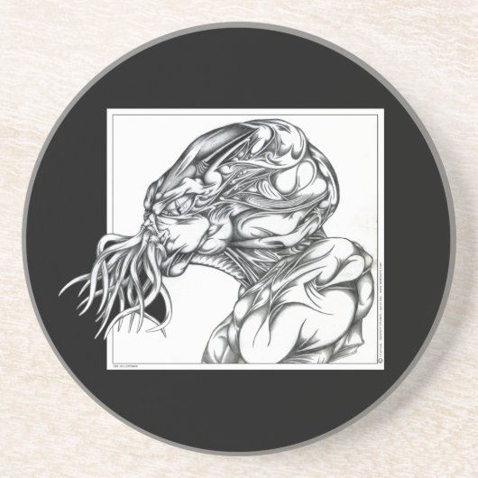 Cthulhu Zandsteen Onderzetter (Voorkant)
