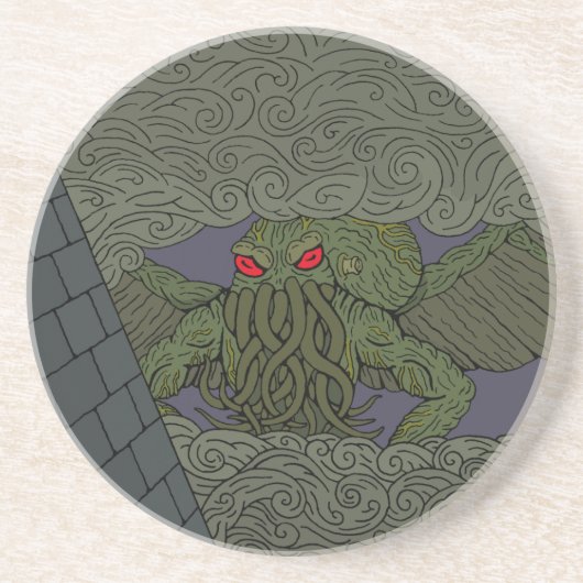 Cthulhu Zandsteen Onderzetter (Voorkant)