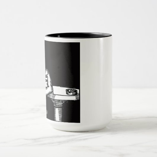 Cthulhu (Zwarte achtergrond) Mok (Midden)