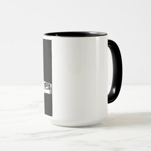 Cthulhu (Zwarte achtergrond) Mok (Voorkant rechts)