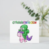 CthulhUnicorn - Jeux de Mots - Francois Ville Briefkaart (Staand voorkant)