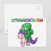 CthulhUnicorn - Jeux de Mots - Francois Ville Briefkaart (Voorkant / Achterkant)