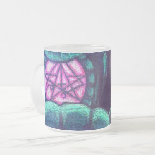 Cthulhu's R'yleh Sigil-Mok door FutilityOfBeing Matglas Koffiemok (Voorkant links)