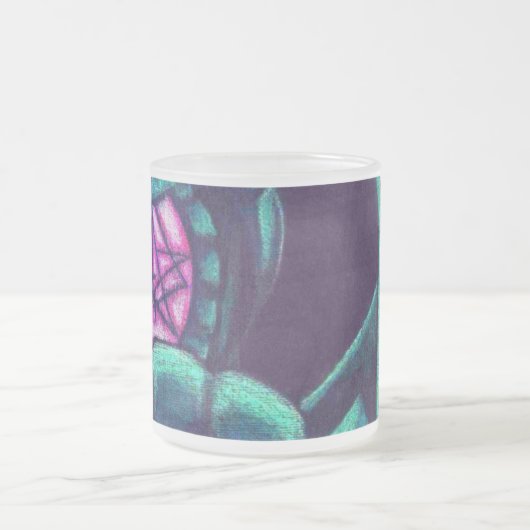 Cthulhu's R'yleh Sigil-Mok door FutilityOfBeing Matglas Koffiemok (Center)