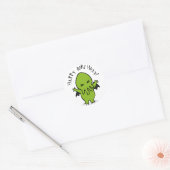 Cthulie Ronde Sticker (Envelop)