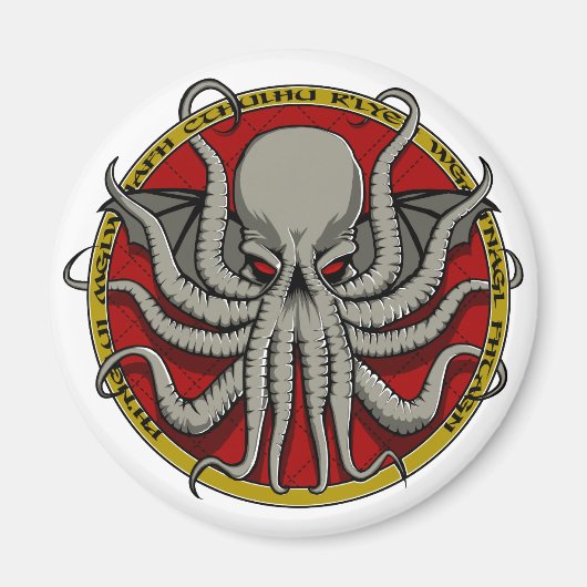Cthulu Crest Magneet (Voorkant)