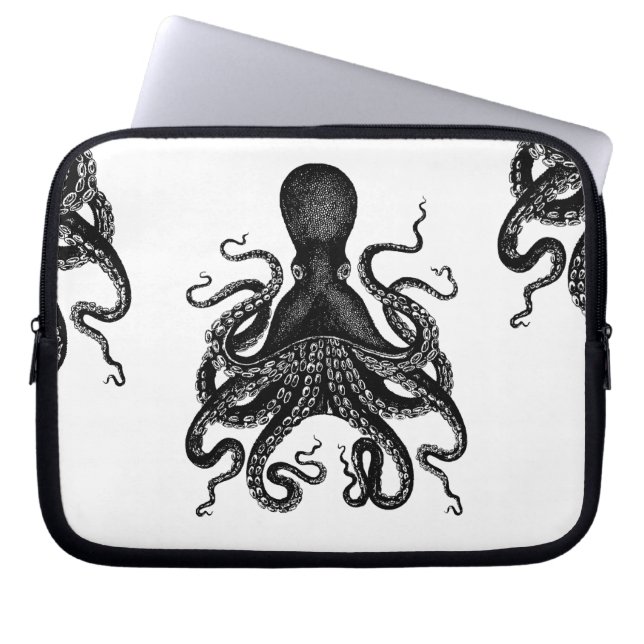 Cthulu Kraken Laptop Hoesje Sleeve (Voorkant)