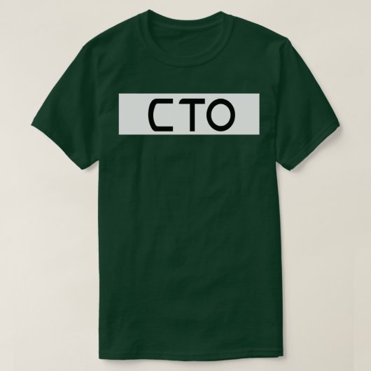 CTO BLACK T T-SHIRT (Design voorkant)
