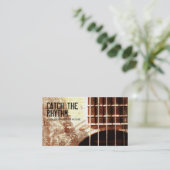 CTR Grunge01 - Sepia Visitekaartje (Staand voorkant)