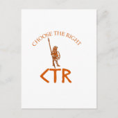 CTR KIES DE JUISTE LDS BYU BRIEFKAART (Voorkant)