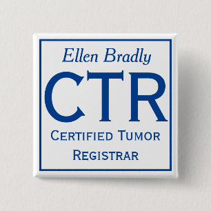 CTR-pin met jouw naam Vierkante Button 5,1 Cm