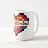 ctrl + alt + dad Geek Dad T-Shirt Koffiemok (Voorkant rechts)