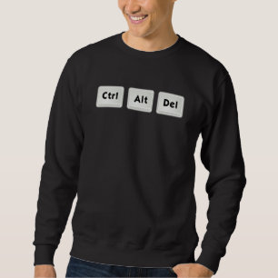 CTRL ALT DEL Drie Vingers Groet Ontwerp Trui