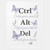 CTRL, ALT, DEL FLEECE DEKEN (Voorkant)