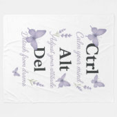 CTRL, ALT, DEL FLEECE DEKEN (Voorkant (Horizontaal))