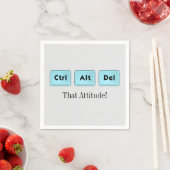 Ctrl Alt Del - Grappige Cocktail Servet (Insitu)