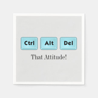 Ctrl Alt Del - Grappige Cocktail Servet 