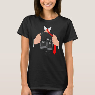 Ctrl Alt Del I Computer Hacker Code Hacking IT-pro T-shirt