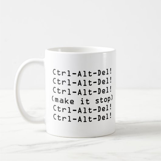 Ctrl-Alt-Del Koffiemok (Links)