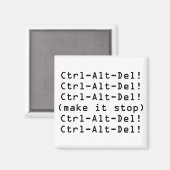 Ctrl-Alt-Del Magneet (Voorkant / Achterkant)
