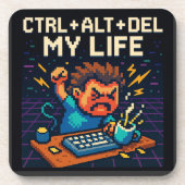 CTRL - ALT - DEL MY LIFE BIER ONDERZETTER (Voorkant)