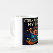 CTRL - ALT - DEL MY LIFE MUG KOFFIEMOK (Voorkant links)