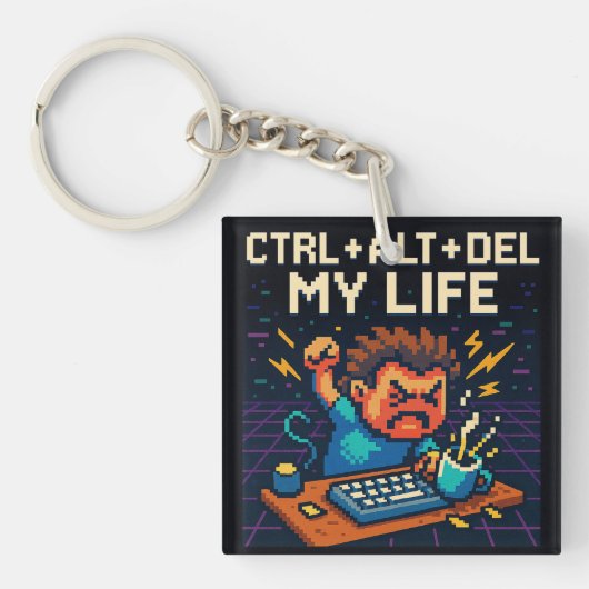 CTRL - ALT - DEL MY LIFE SLEUTELHANGER (Voorkant)