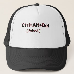 ctrl+alt+del, opnieuw opstarten trucker pet