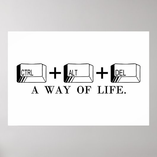 CTRL+ALT+DEL POSTER (Voorkant)