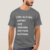 CTRL+ALT+DEL T-shirt (Voorkant)