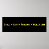 Ctrl > Alt > Delete > Bullyism - Anti Bullly Poster (Voorkant)