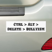 Ctrl > Alt > Delete > Pesten - Tegen Pestgedrag Bumpersticker (Op auto)