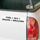 Ctrl > Alt > Delete > Pesten - Tegen Pestgedrag Bumpersticker (Op Truck)