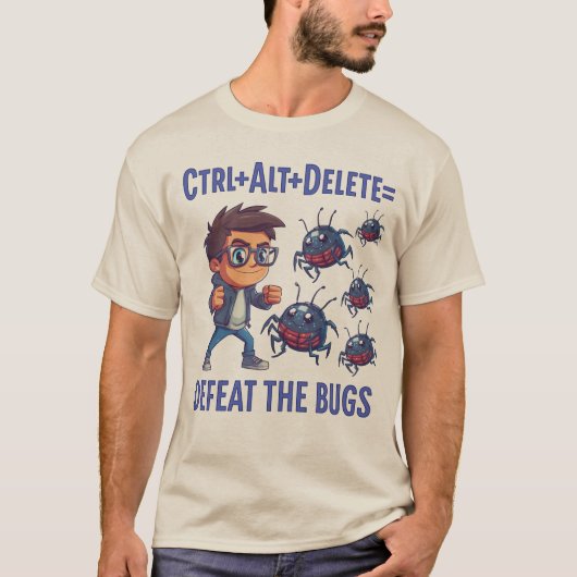 Ctrl + Alt + Delete T-shirt (Voorkant)