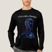 Ctrl+Alt+Design Tri-Blend Shirt (Voorkant volledig)