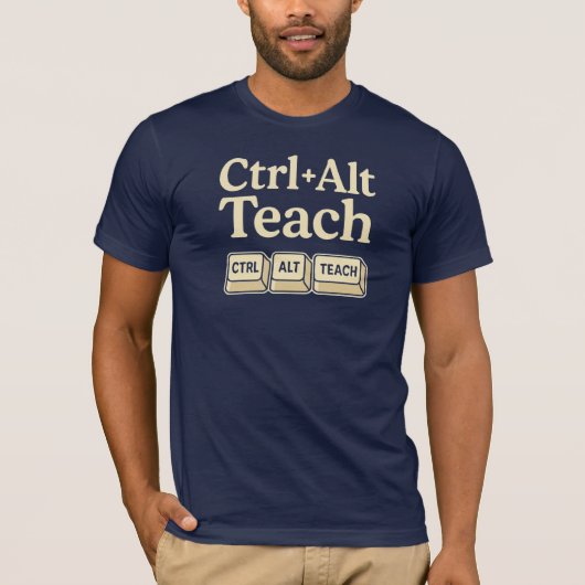 Ctrl + Alt + Docent T-shirt (Voorkant)