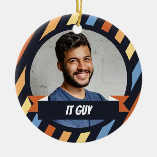 Ctrl + Alt + Fox- Kantoor Christmas Keramisch Ornament (Voorkant)