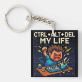 CTRL - ALT - VERWIJDER MIJN LEVEN SLEUTELHANGER (Voorkant)