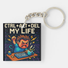 CTRL - ALT - VERWIJDER MIJN LEVEN SLEUTELHANGER